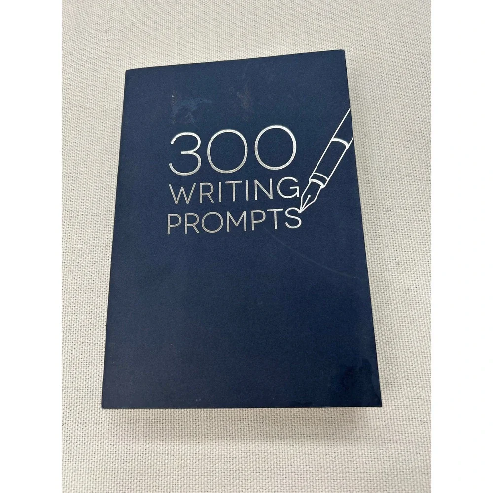 Piccadilly 300 Writing Prompts Guided Journal Navy‎ Blue Paperback Creative